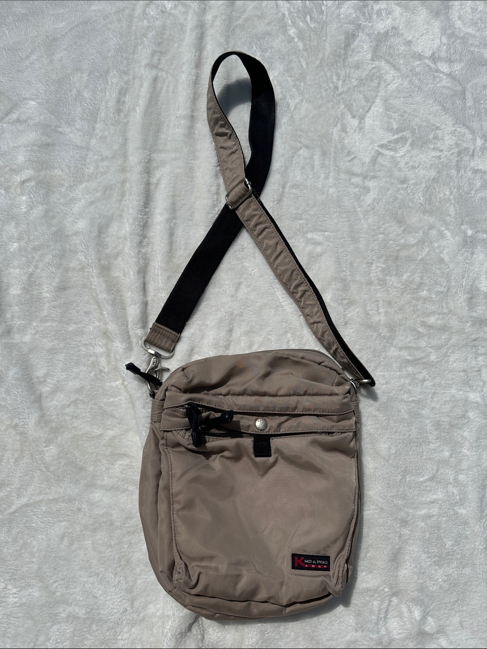 KARST Taupe Crossbody Bag Unisex Rugged Reliable Trusted Brand 12”x10” Travel